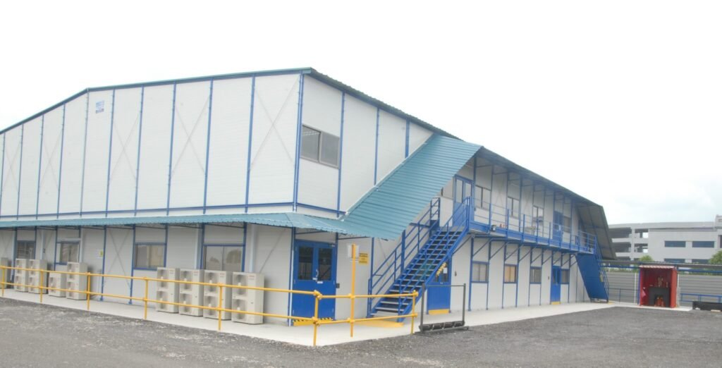 Triple Storied Steel Building Manufacturer