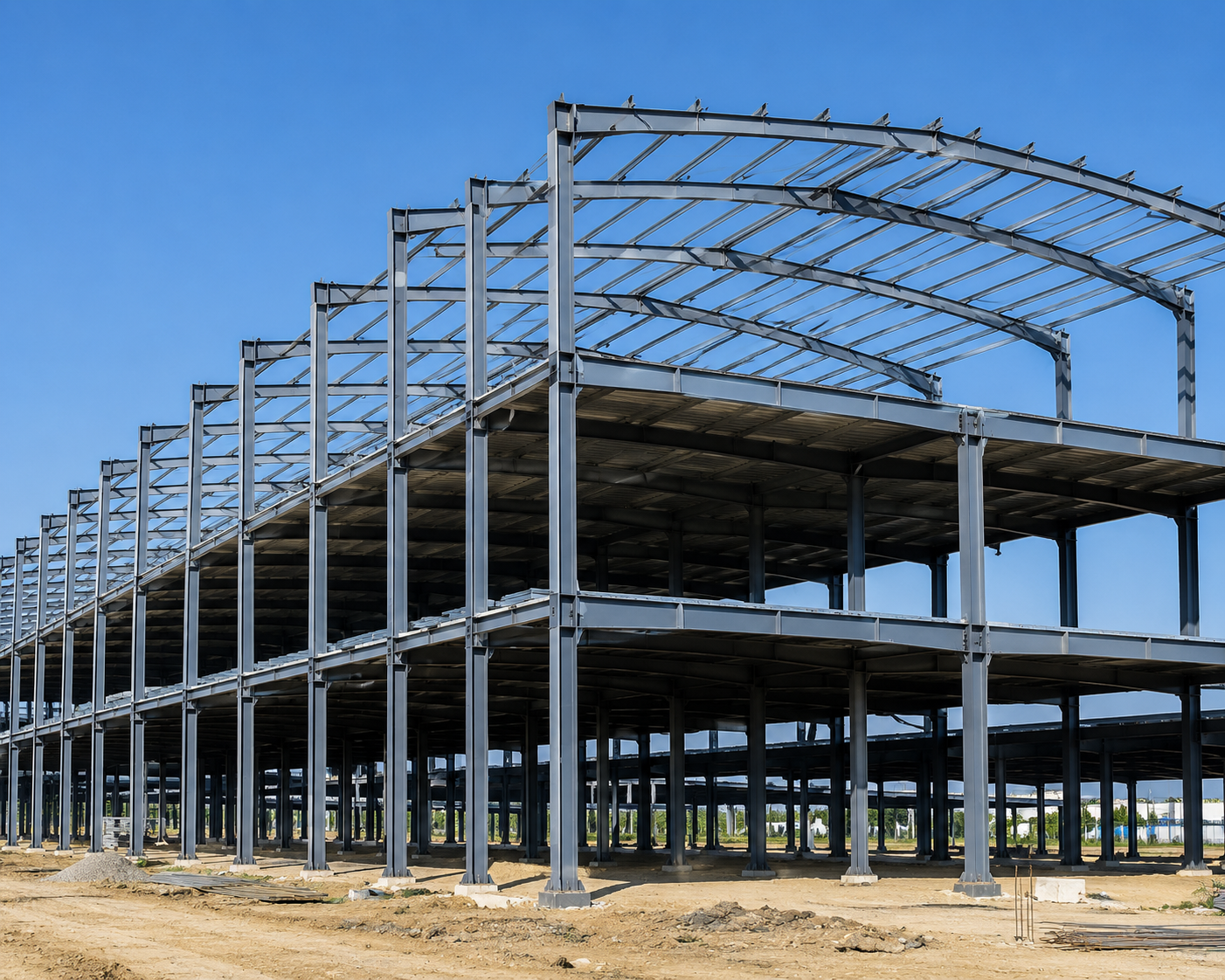 Triple-Storied Steel Buildings